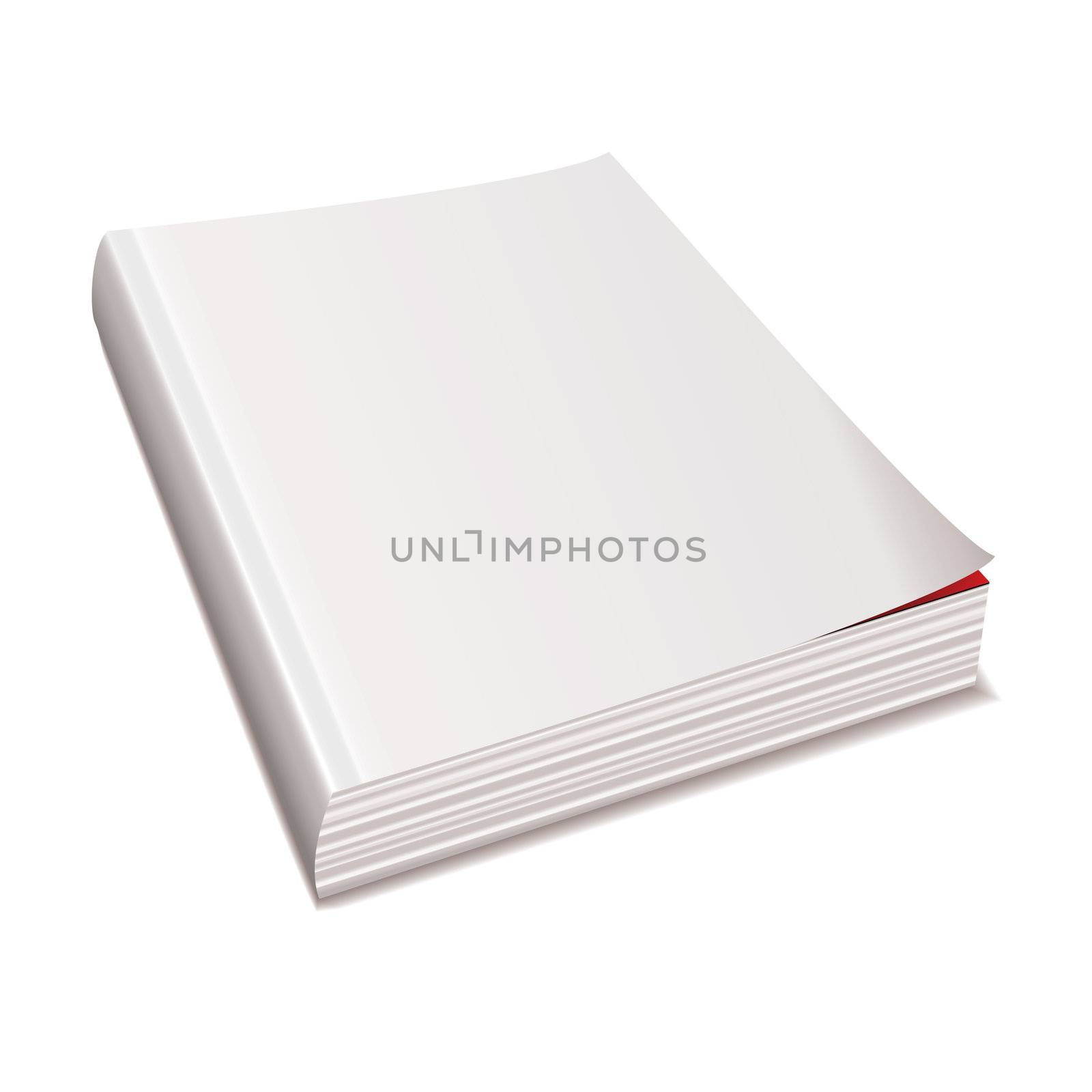 Blank white paper magazine by nicemonkey