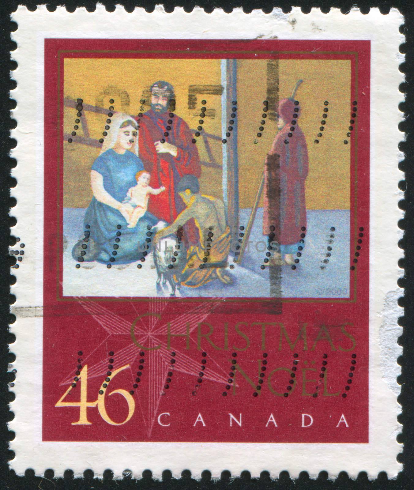 CANADA - CIRCA 2000: stamp printed by Canada, shows Christmas, circa 2000