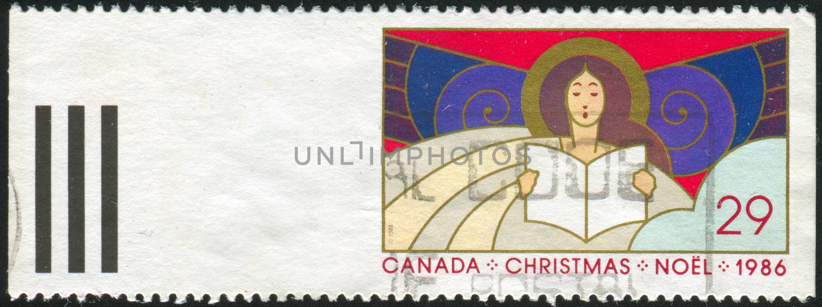 CANADA - CIRCA 1986: stamp printed by Canada, shows Christmas, circa 1986