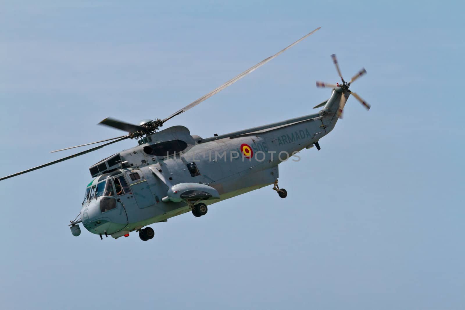 MALAGA, SPAIN-MAY 28: Helicopter Westland SH-3D/W Seaking of the Spanish Navy taking part in an exhibition on the day of the spanish army forces on May 28, 2011, in Malaga, Spain