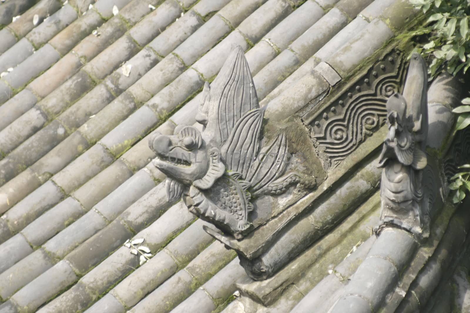 downtown of Xian, overlooking the rooftops