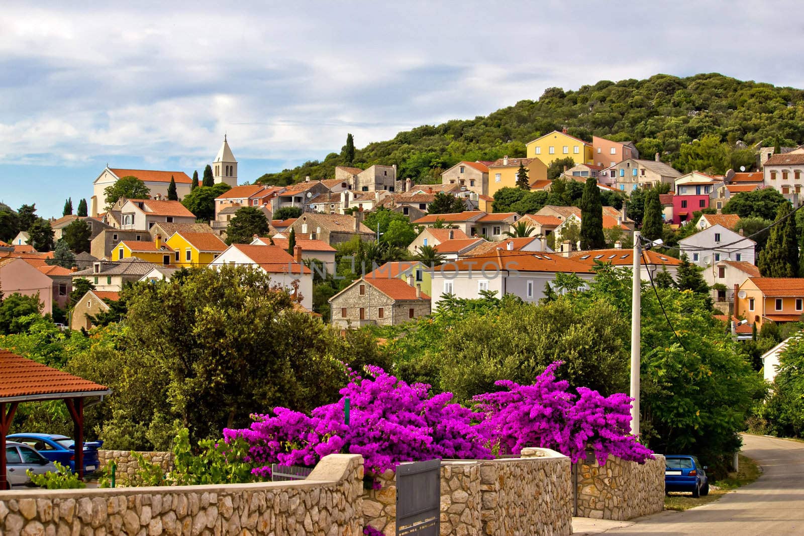 Charming adriatic village of Cunski, Island of Losinj, Croatia