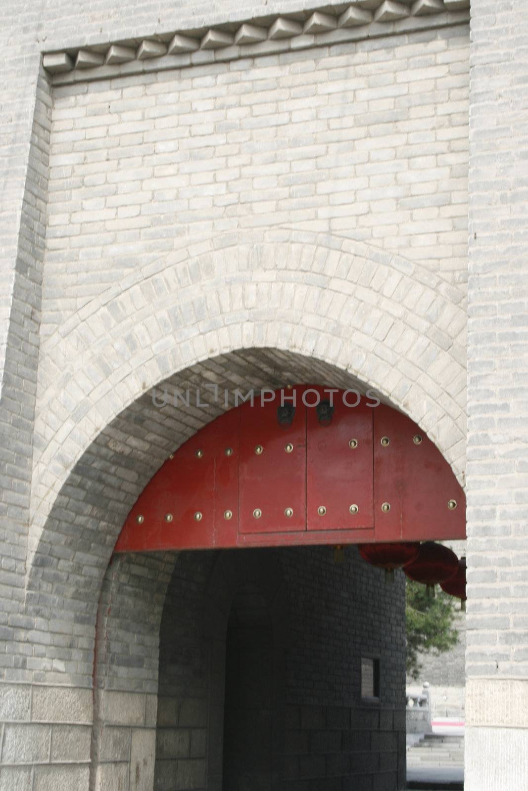 downtown of Xian, Drawbridge and ramparts by koep