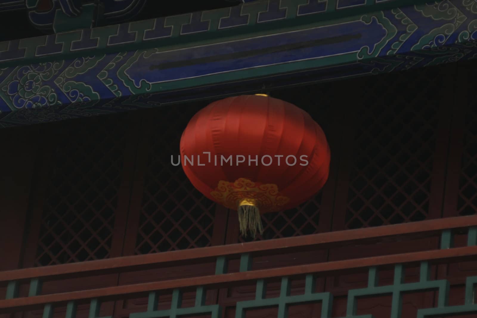 downtown of Xian, Lanterns at the southern gate bu by koep