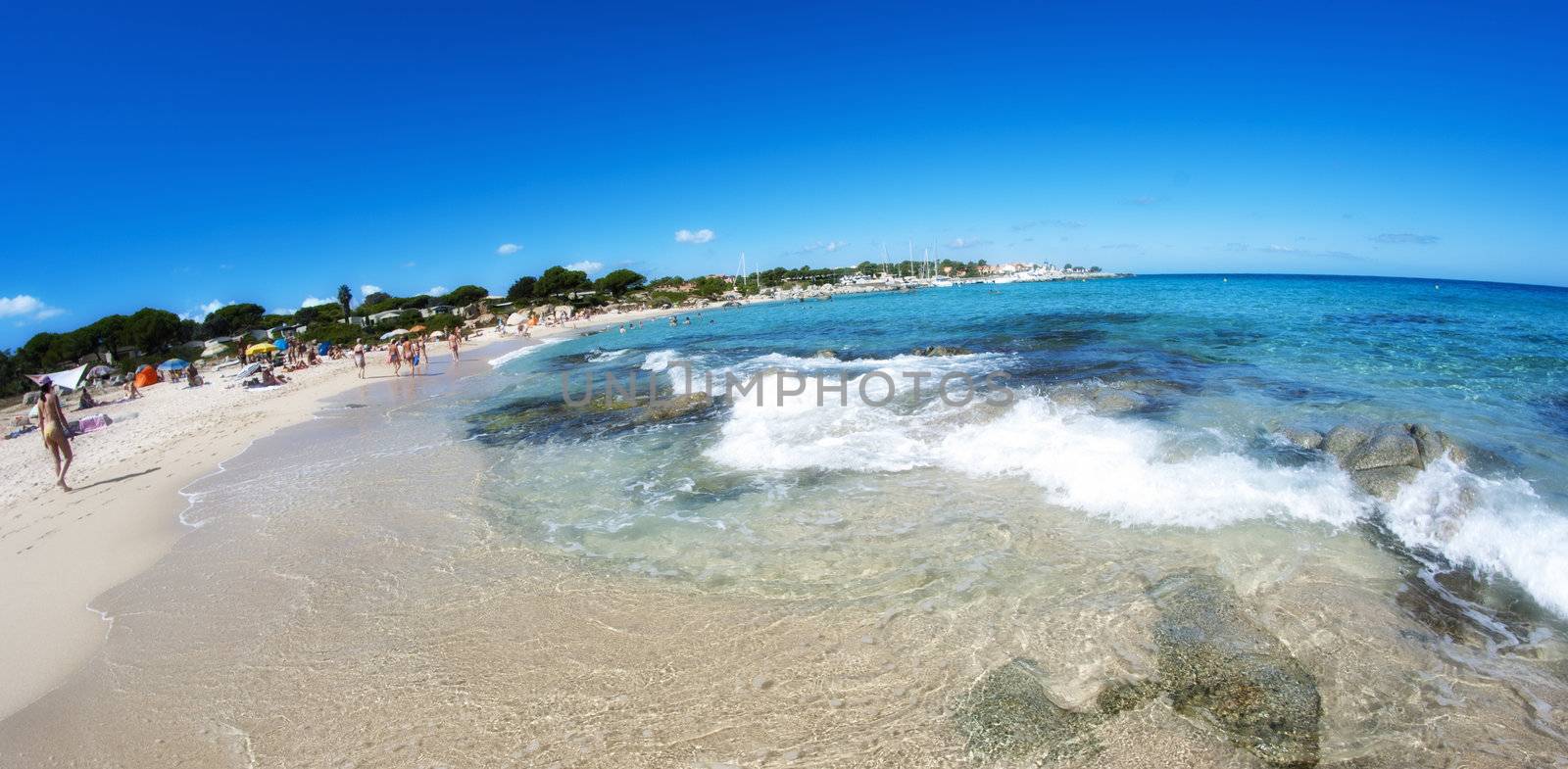 Crystal Waters of Corsica Coast in France