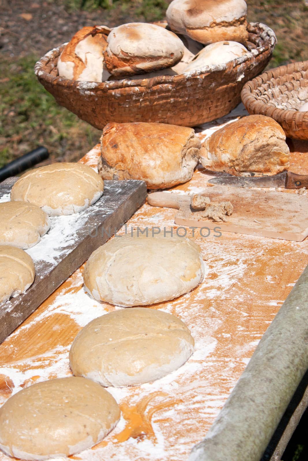 Making traditional andd very tasty Czech bread, with caraway 
