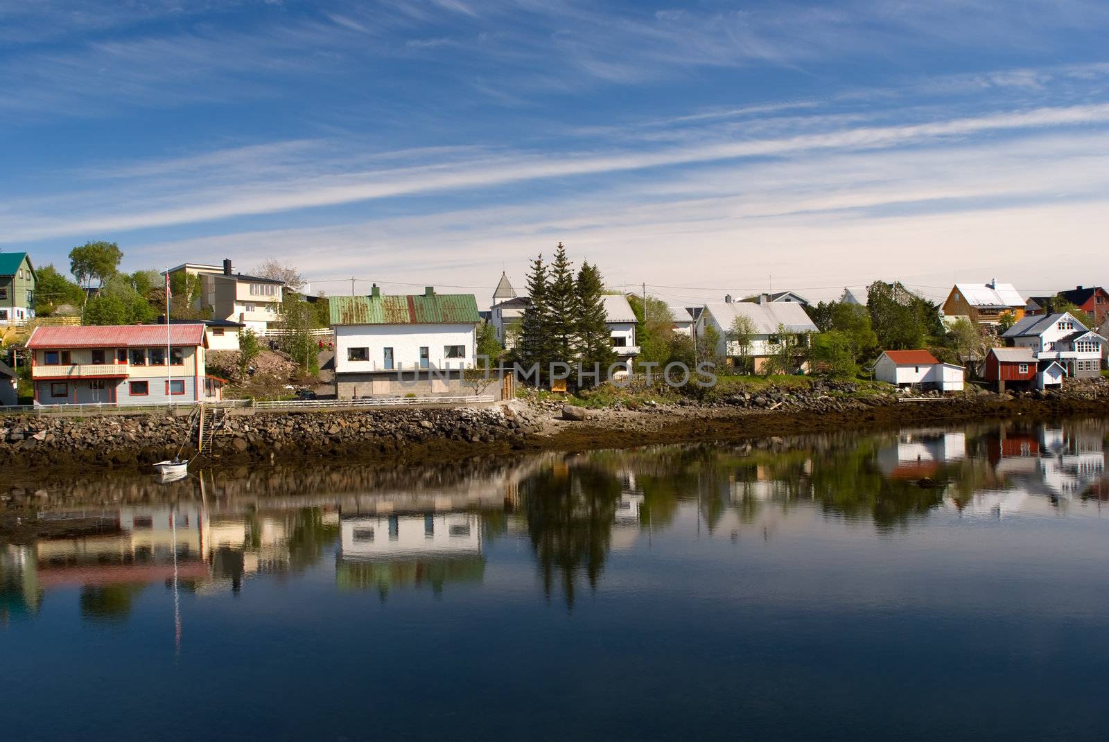 Norwegian village Svolvaer is on the Lofoten by BIG_TAU