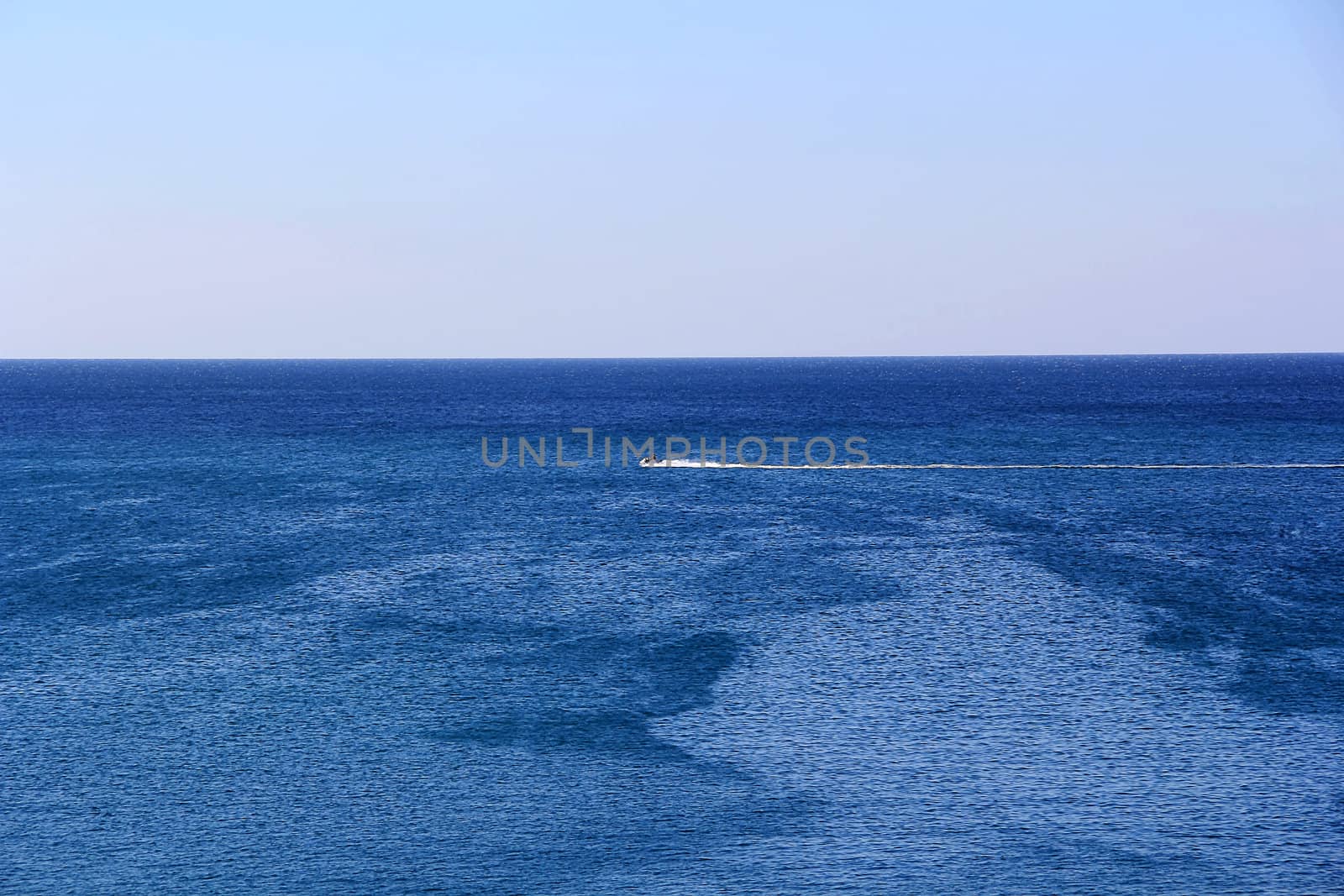 Beautiful seascape with calm sea and sky