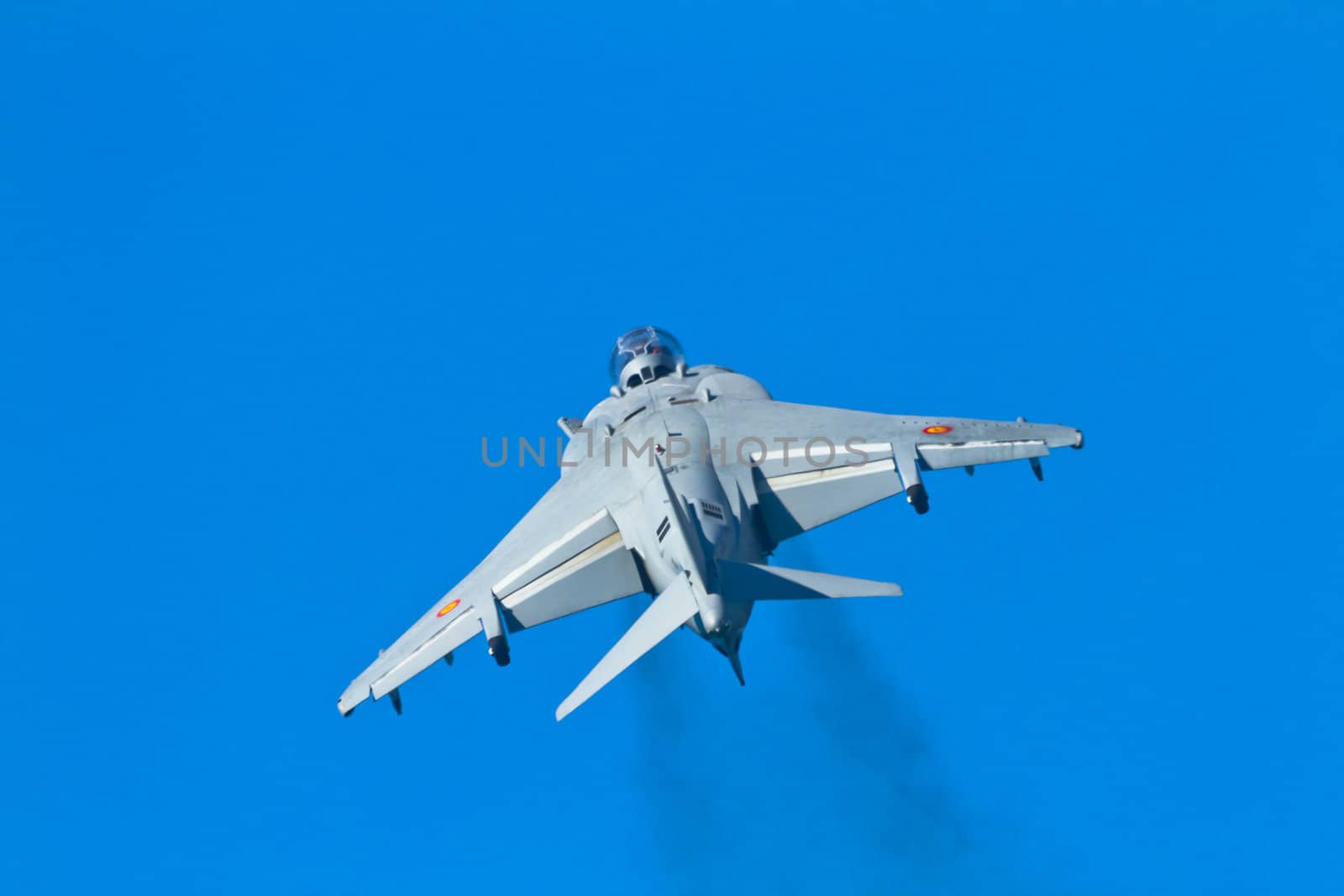CADIZ, SPAIN-SEP 11: Aircraft AV-8B Harrier Plus taking part in an exhibition on the 4th airshow of Cadiz on Sep 11, 2011, in Cadiz, Spain