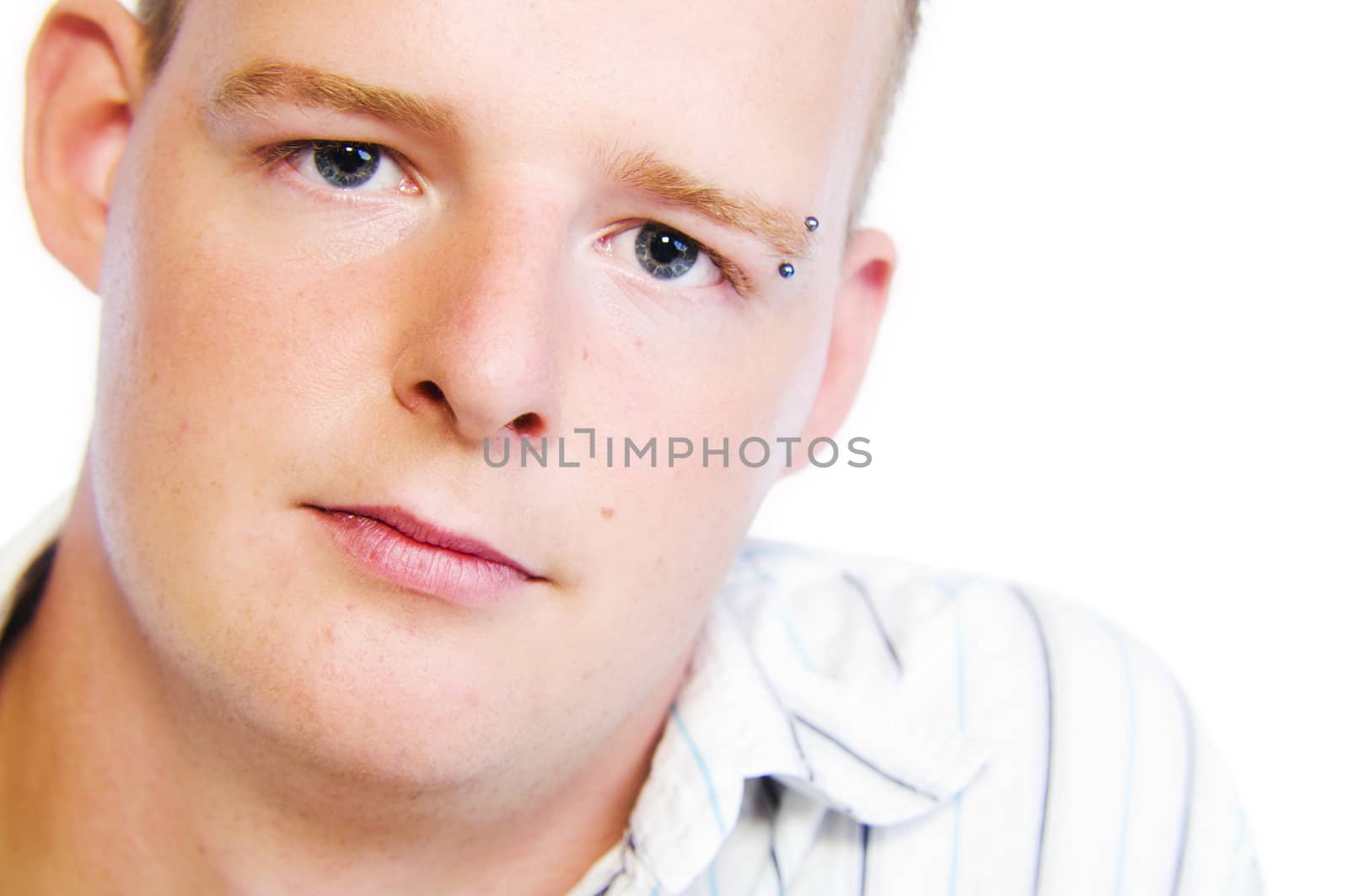 Studio portrait of a young male