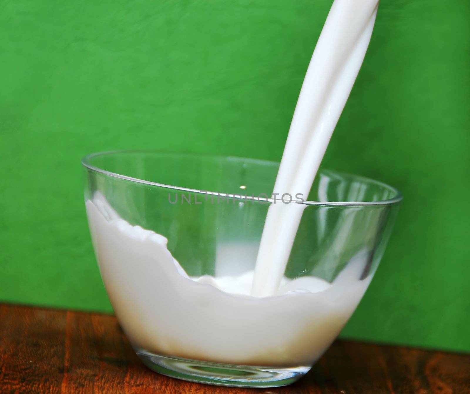 Pouring milk by simply