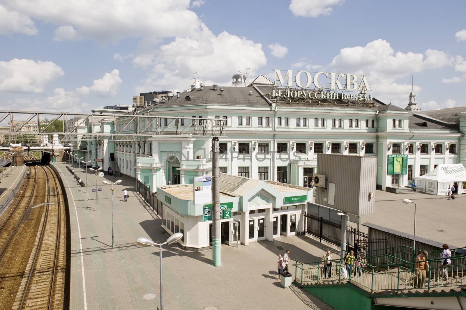 The Belorussian railway station in Moscow taken on May 2011