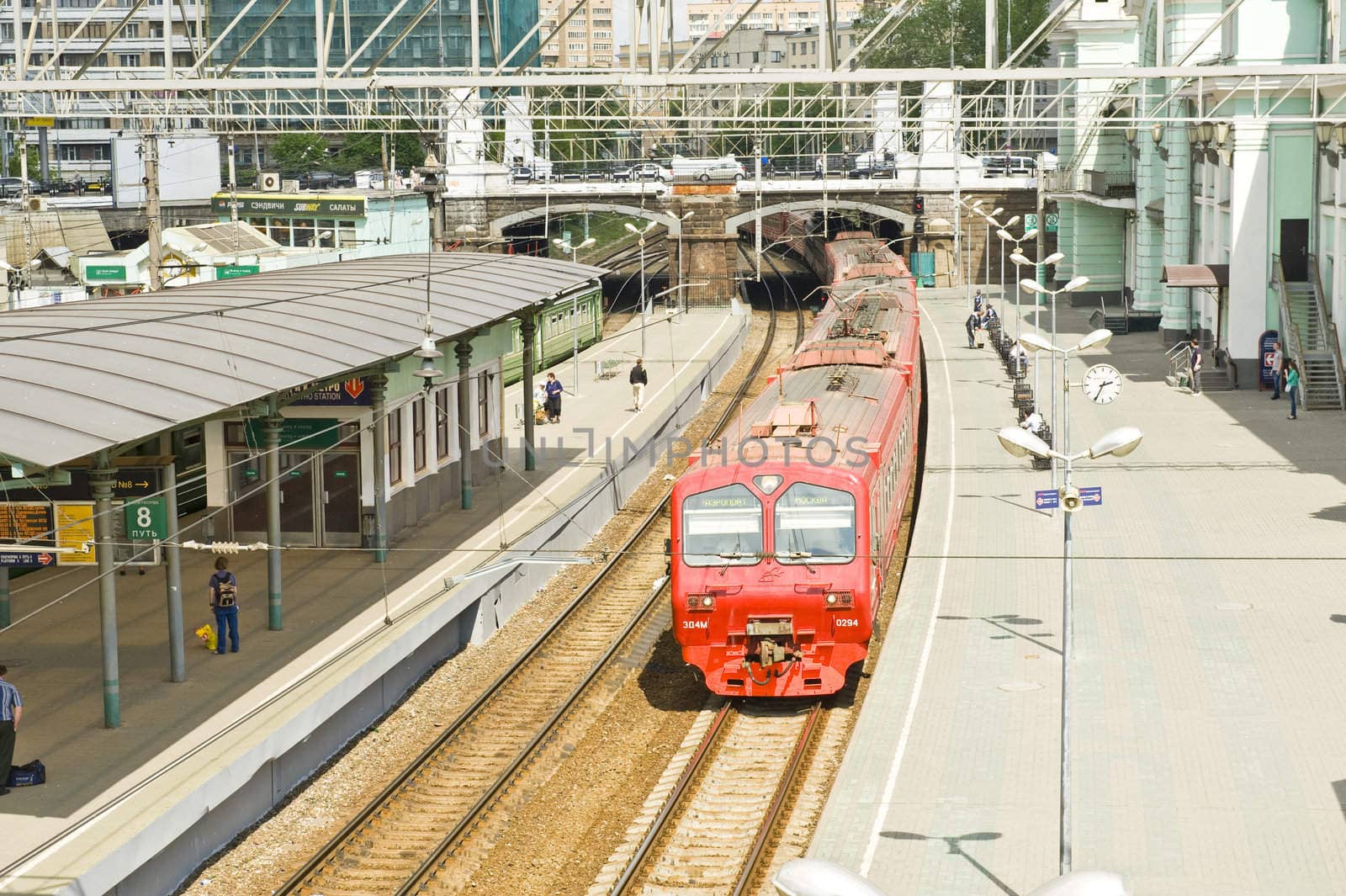 The Belorussian railway station in Moscow taken on May 2011