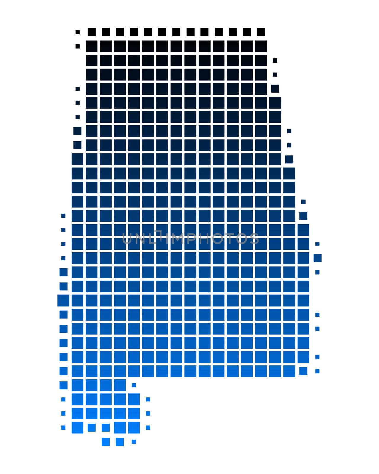 Map of Alabama by rbiedermann