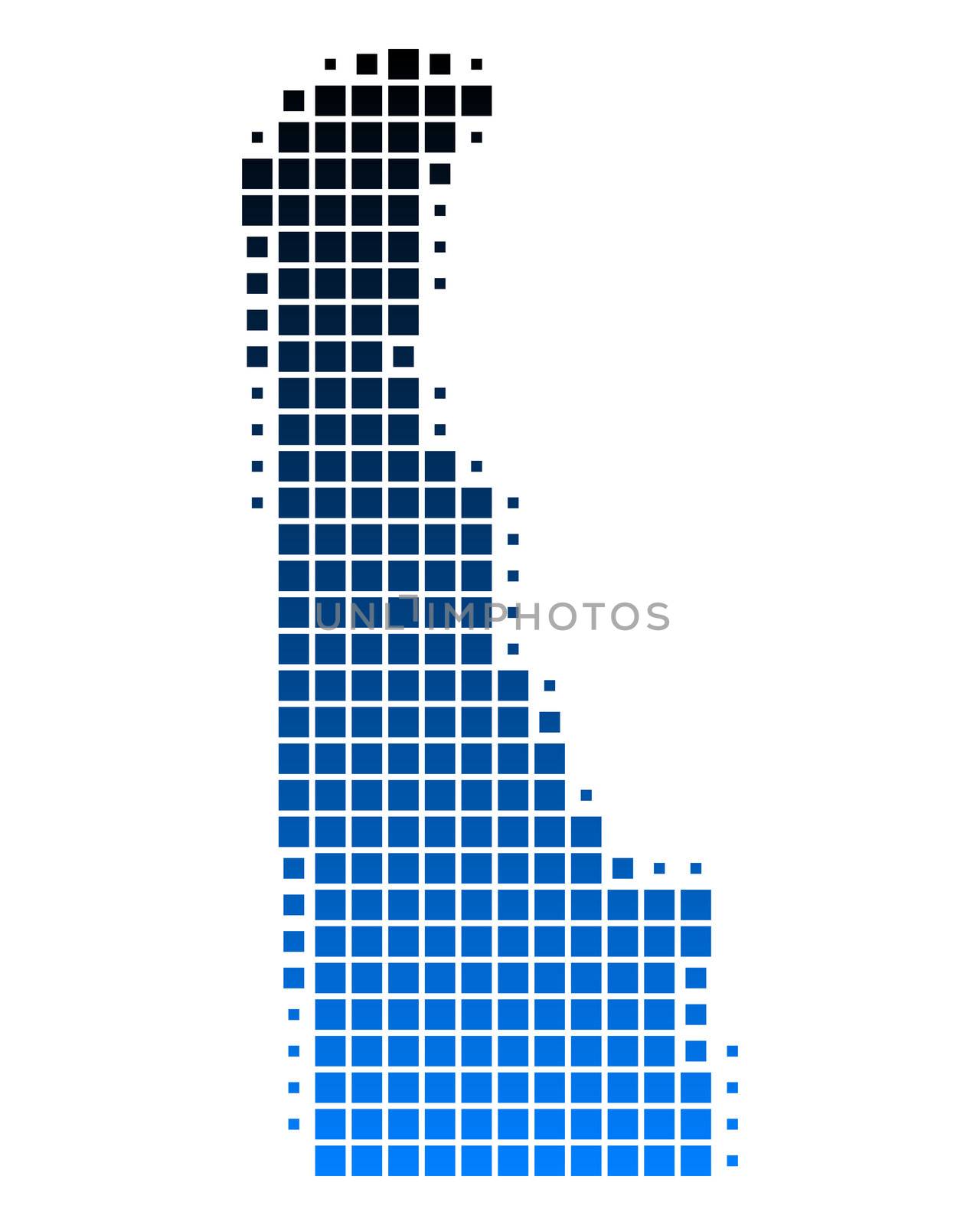 Map of Delaware by rbiedermann