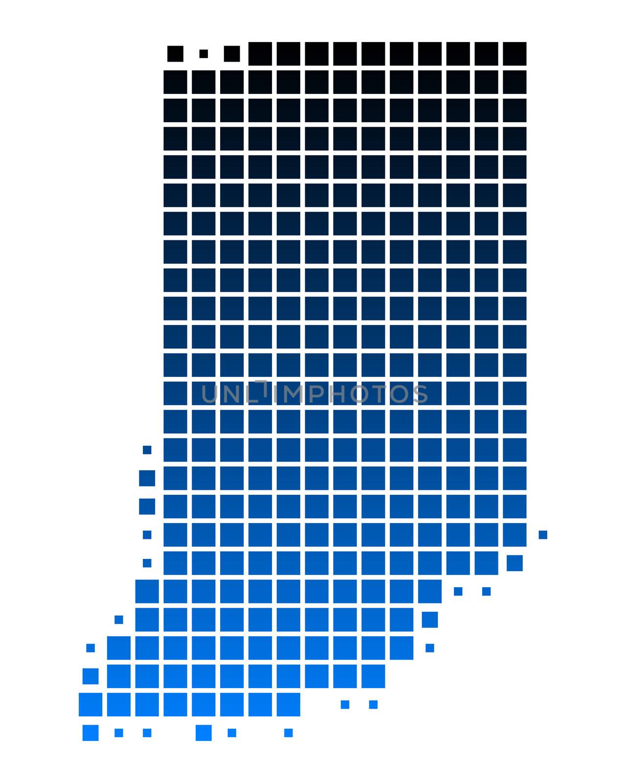 Map of Indiana by rbiedermann