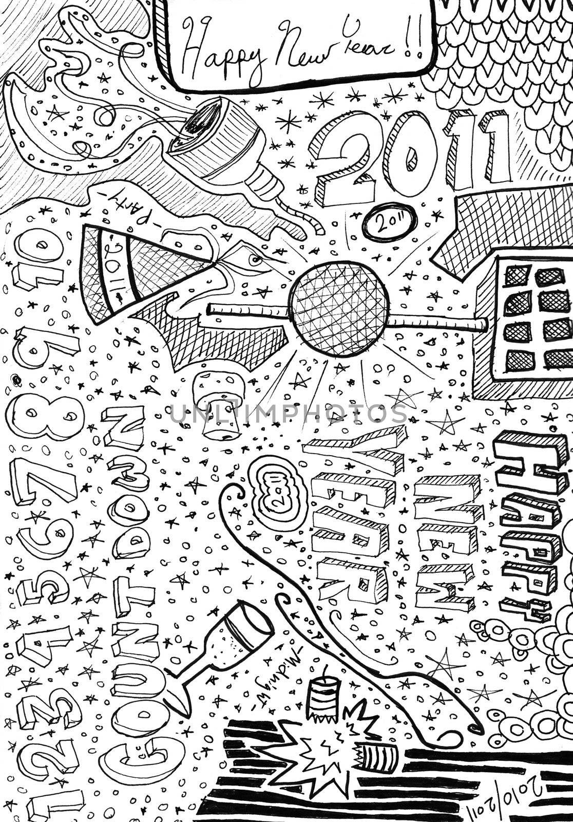 hand drawn doodles design elements scetch scribbles drawing by jeremywhat