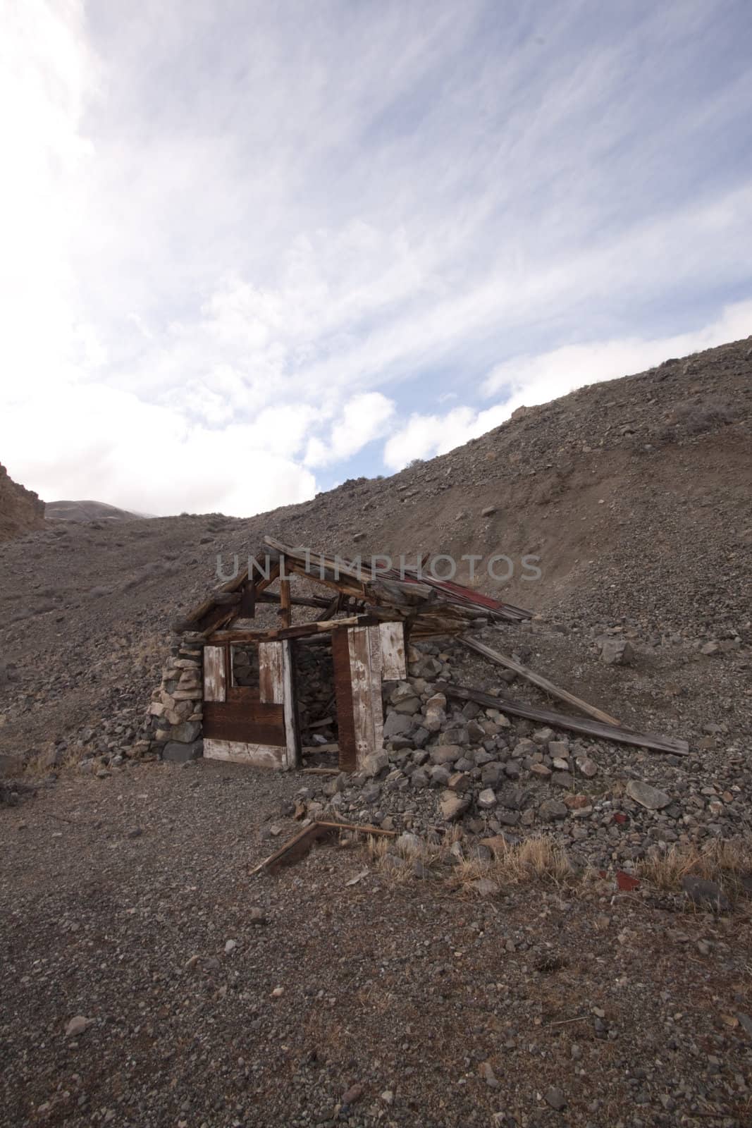 A old abandoned cabin in the desert. scenic house travel shack s by jeremywhat