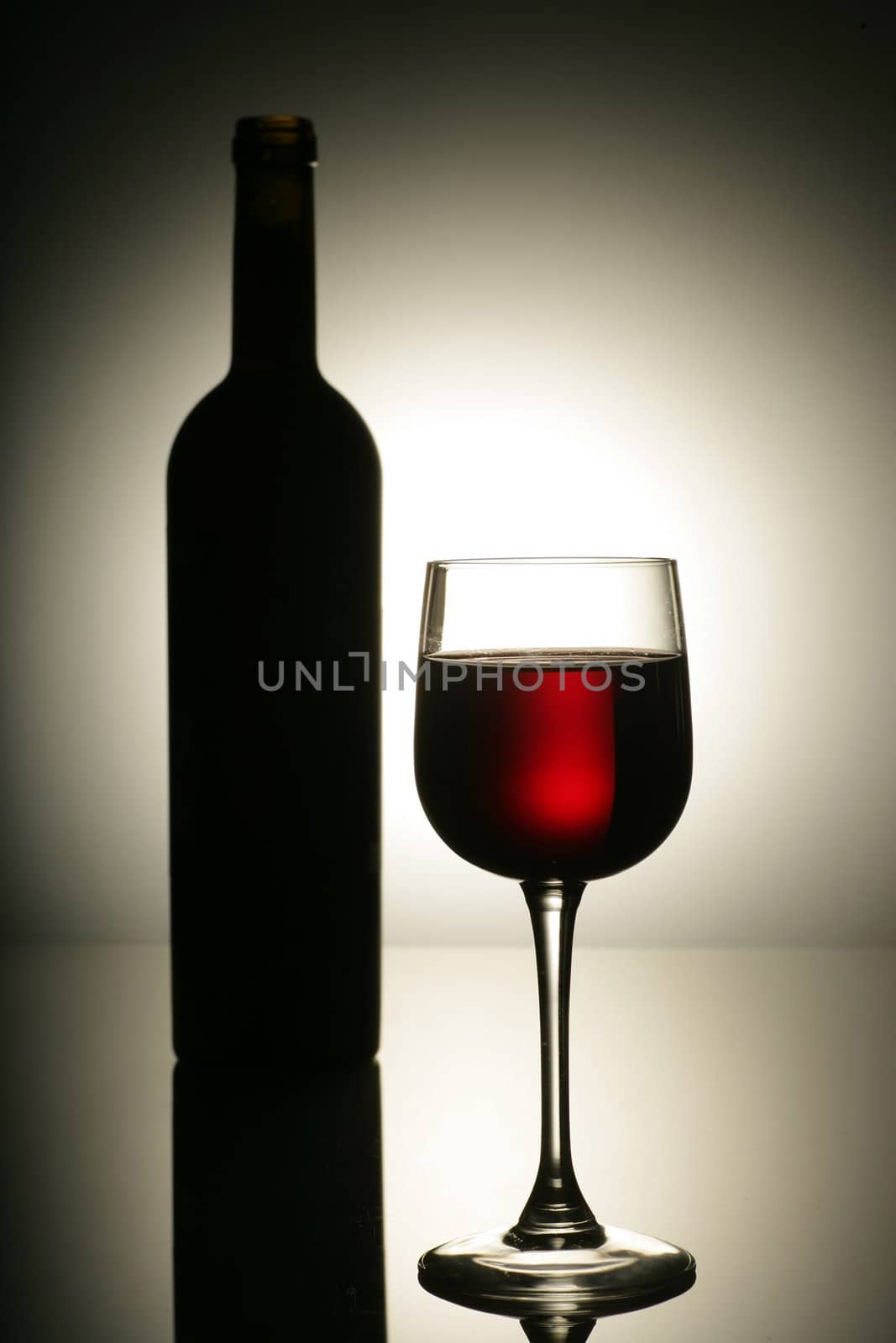 Red Wine In Glass by yucas