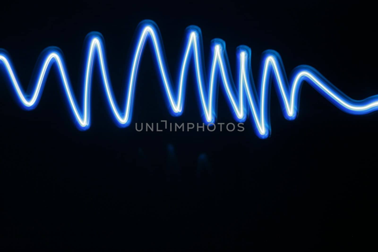 blue lighting wave