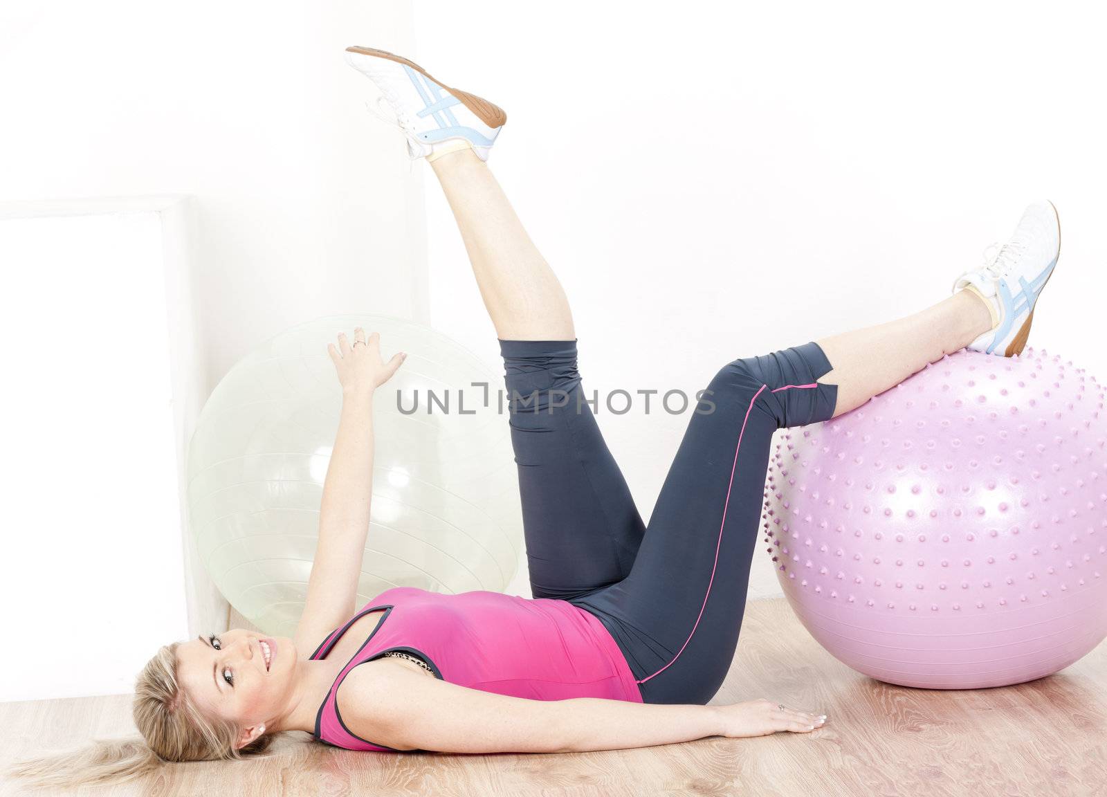 young woman at gym