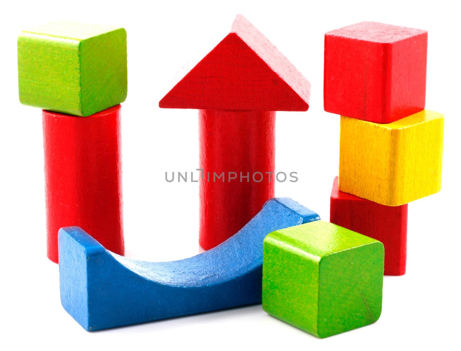 Wooden building blocks