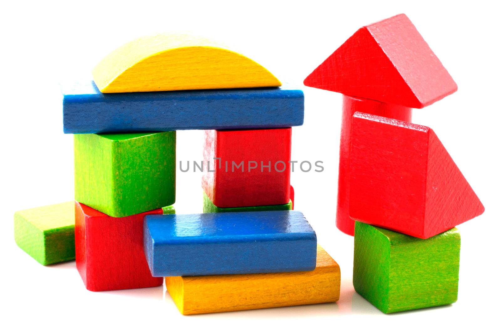 Wooden building blocks