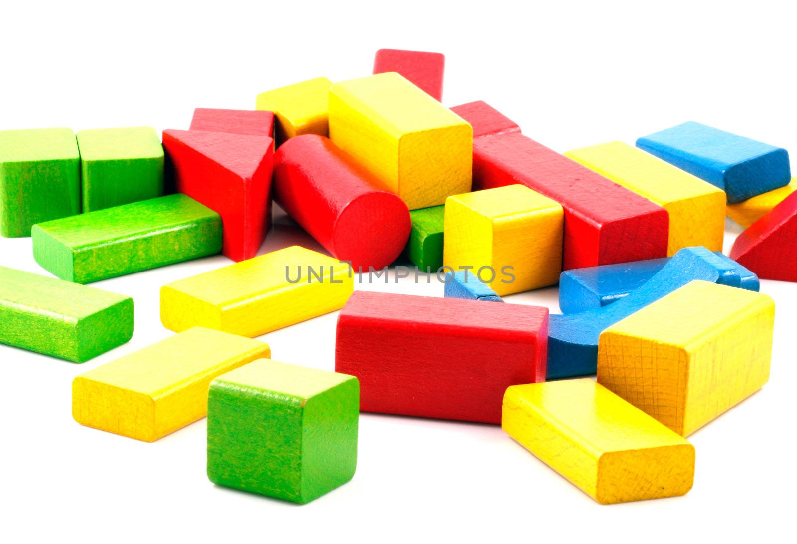 Wooden building blocks