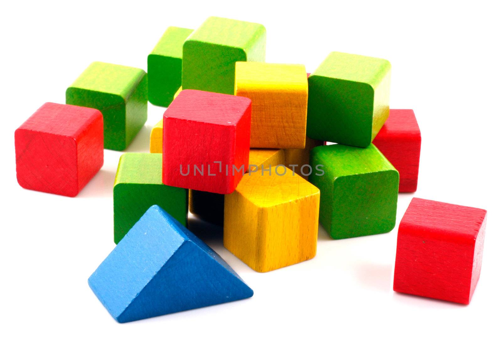 Wooden building blocks