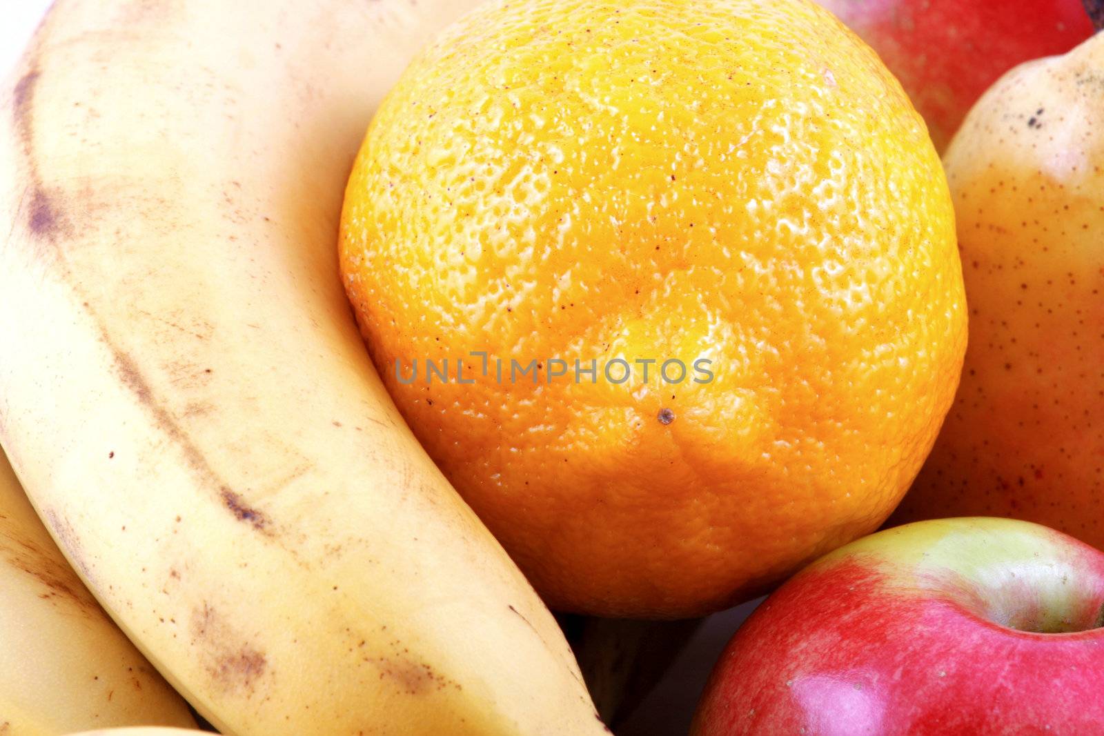 Colorful fresh group of fruits