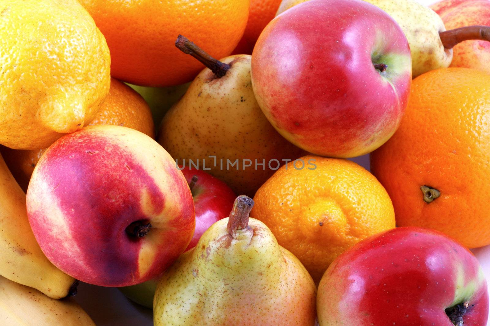 Colorful fresh group of fruits