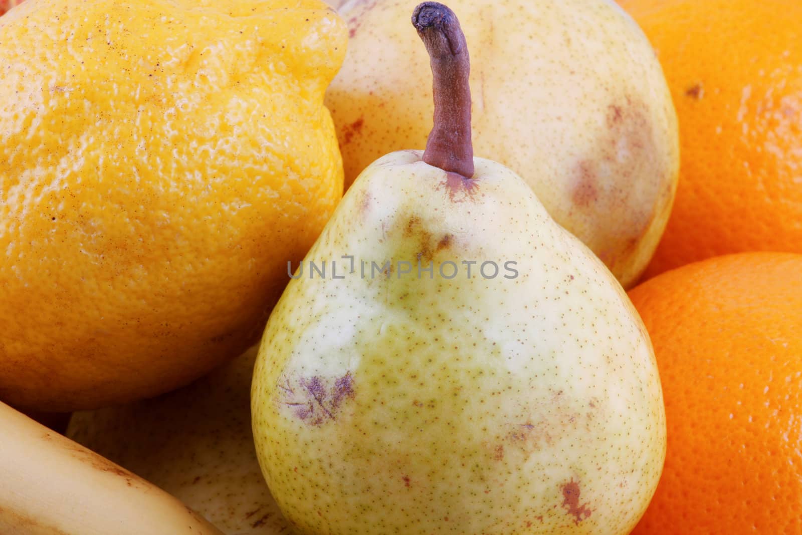 Colorful fresh group of fruits