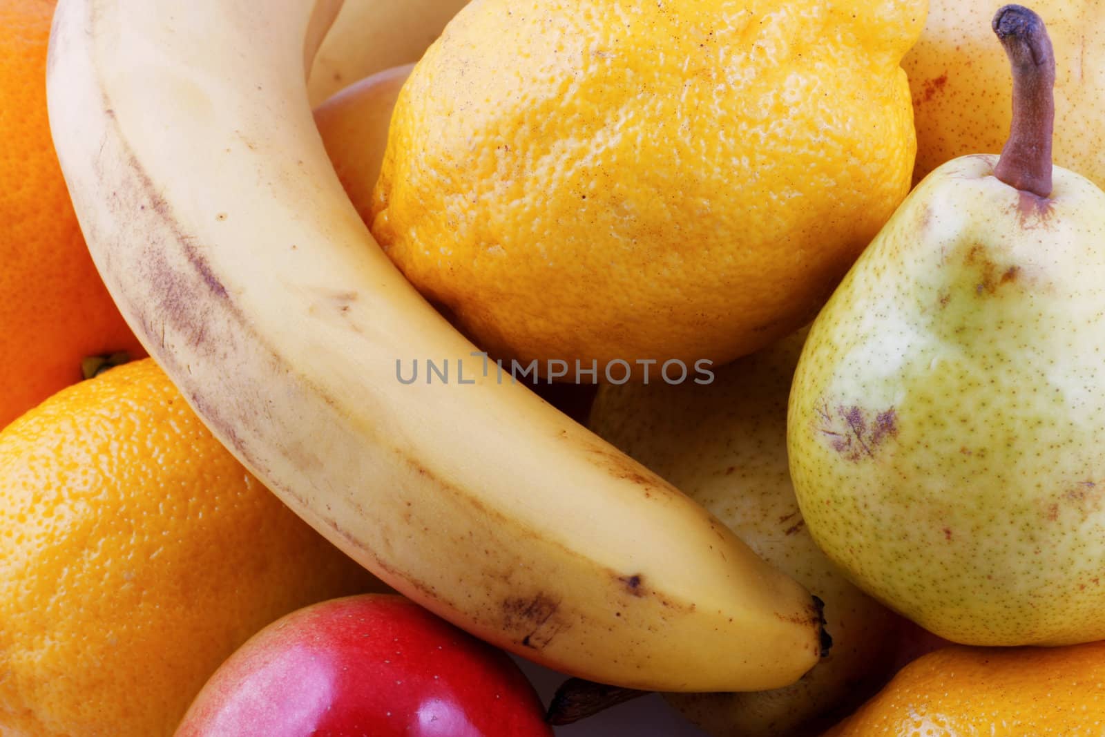 Colorful fresh group of fruits