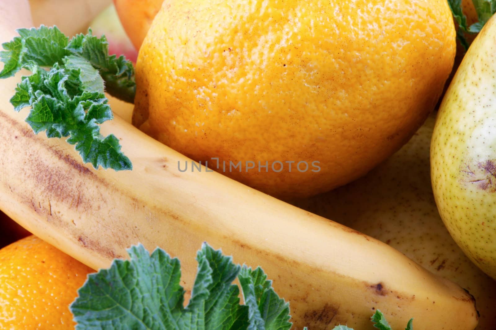 Colorful fresh group of fruits