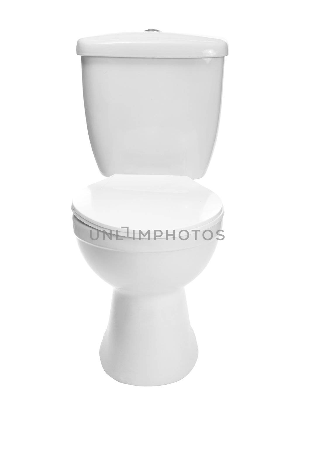 toilet bowl, photo on the white background