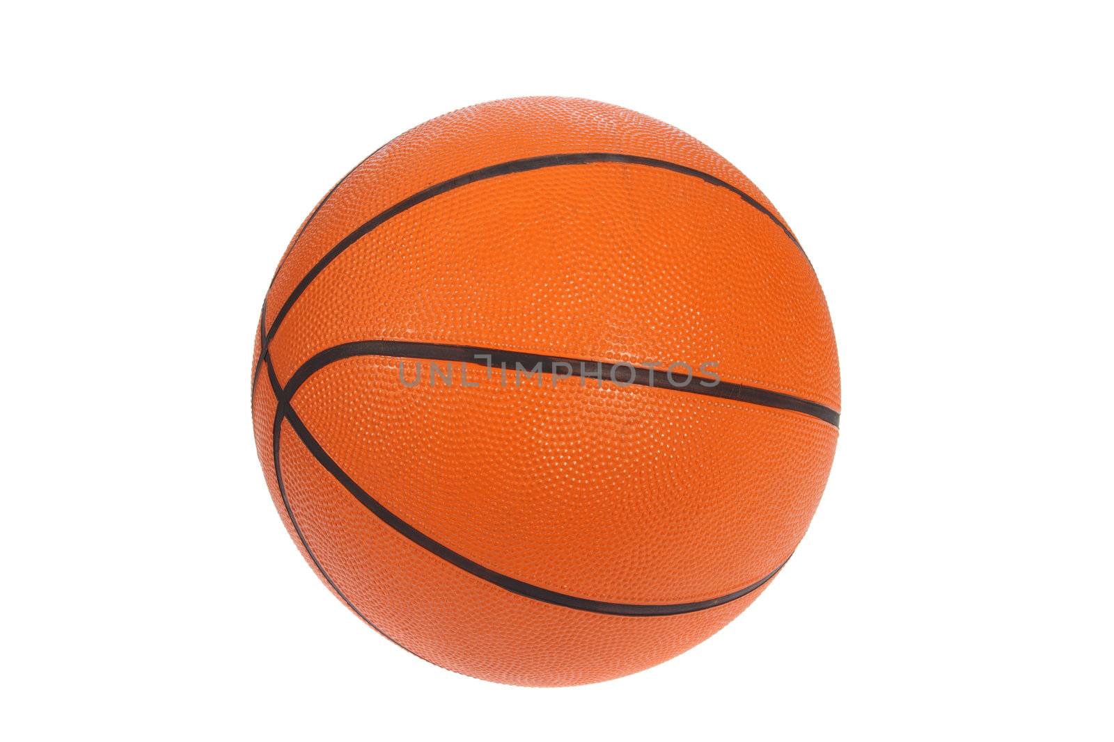 Orange basket bal, photo on the white background
