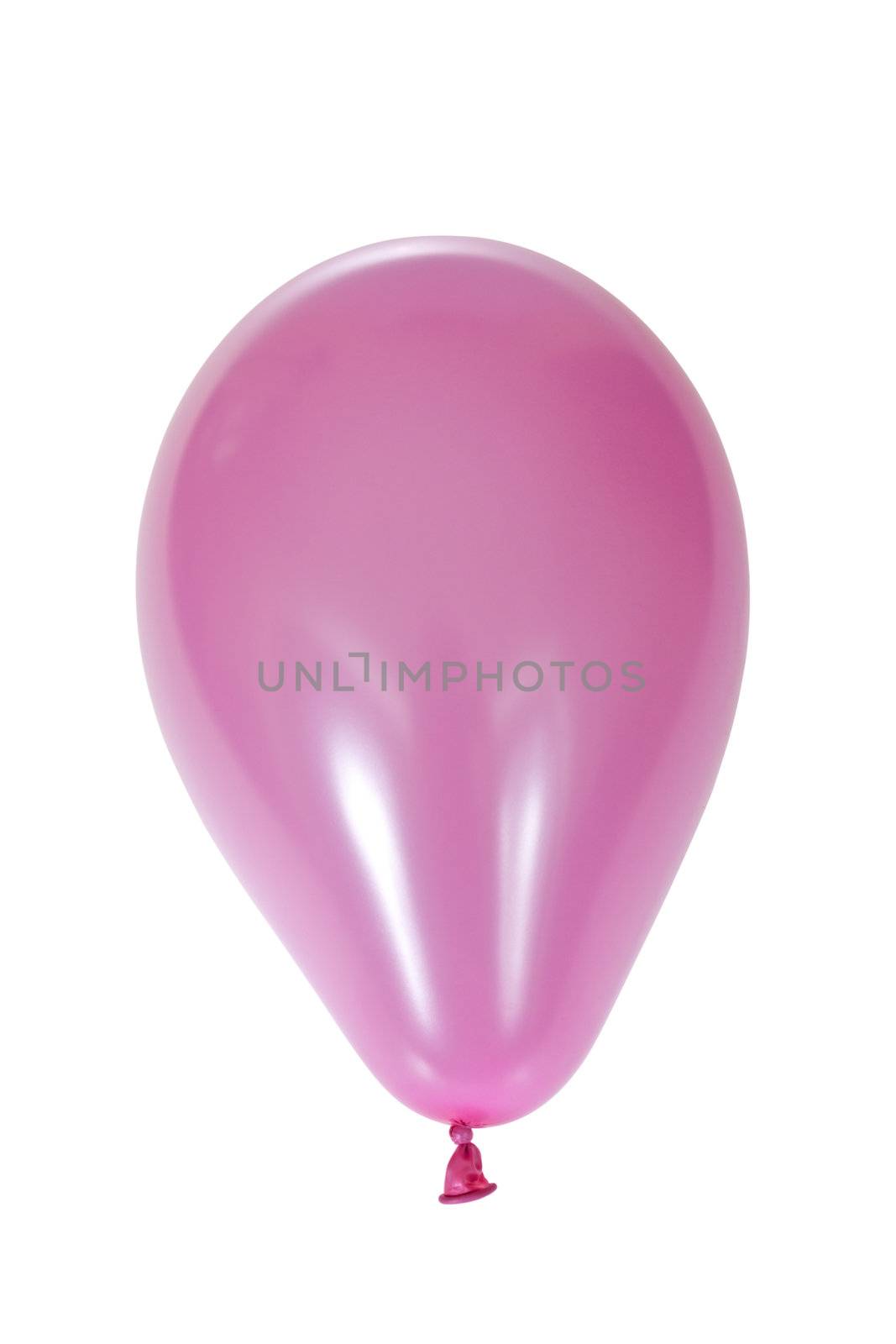 Inflatable balloon, photo on the white background