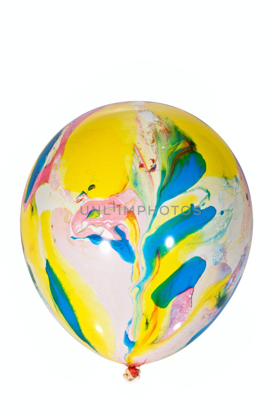 Inflatable balloon photo on the white background 