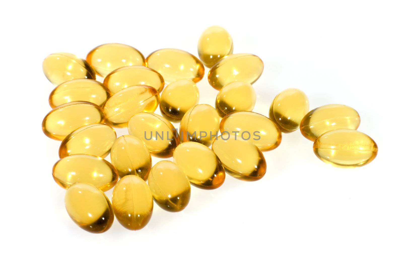 medical tablets, photo on the white background