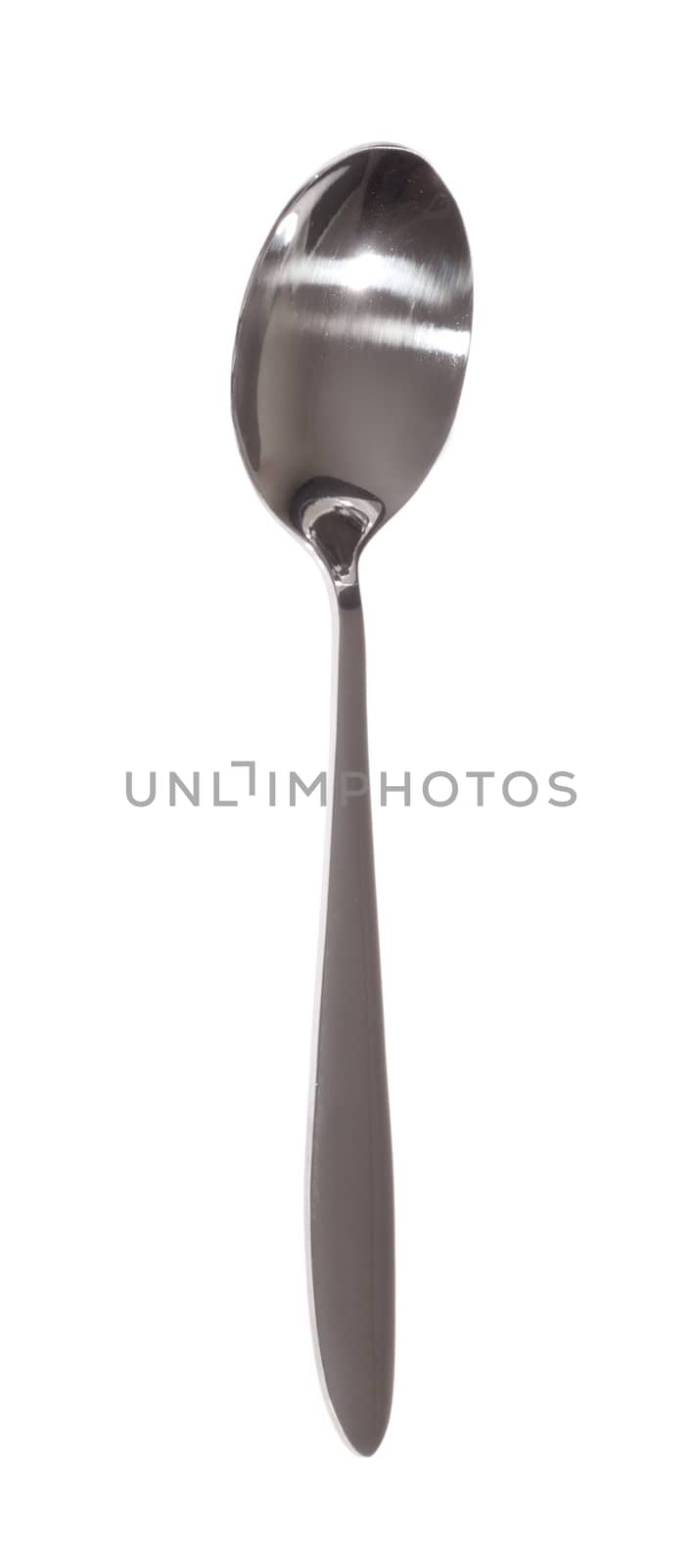 a spoon, photo on the white background