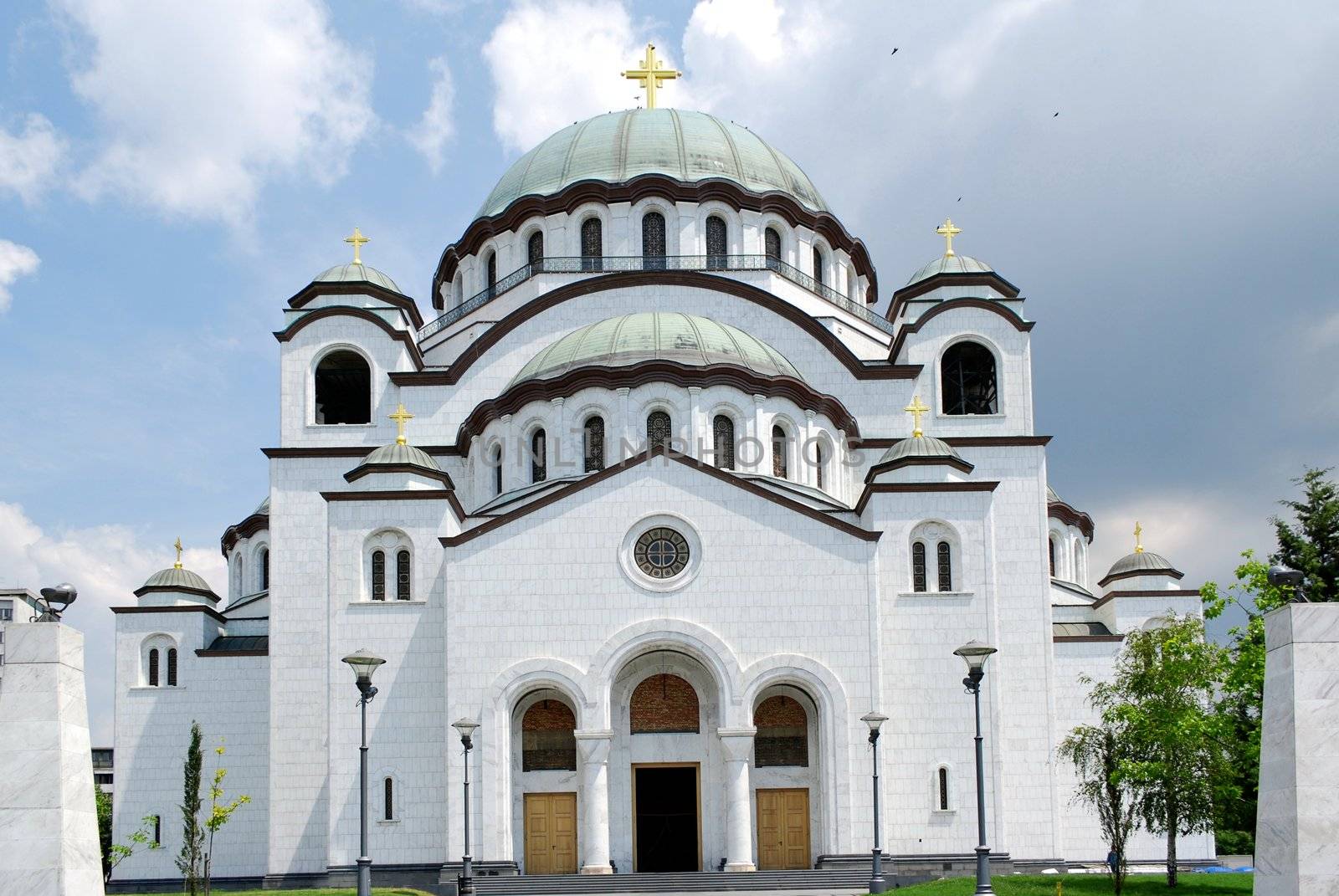 Sveti Sava orthodox church Belgrade Serbia by goce