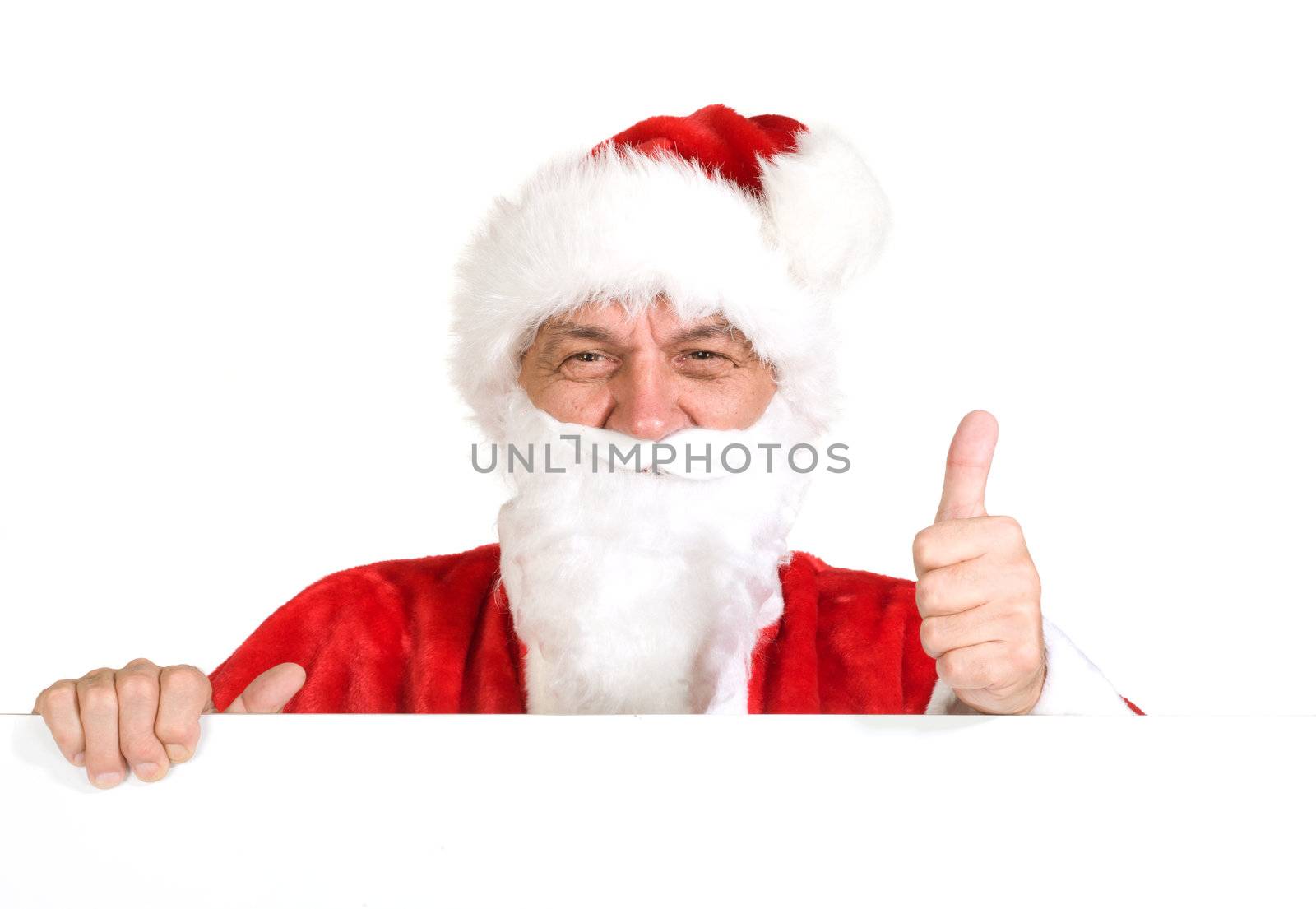 Santa Claus, photo on the white background