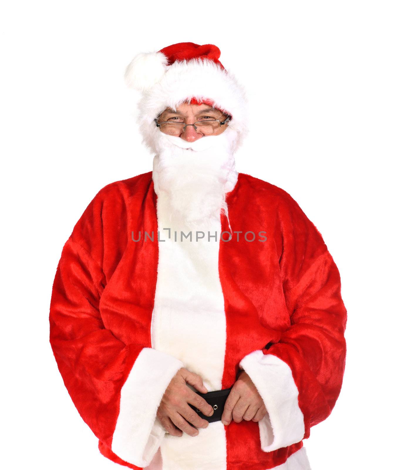 Santa Claus, photo on the white background