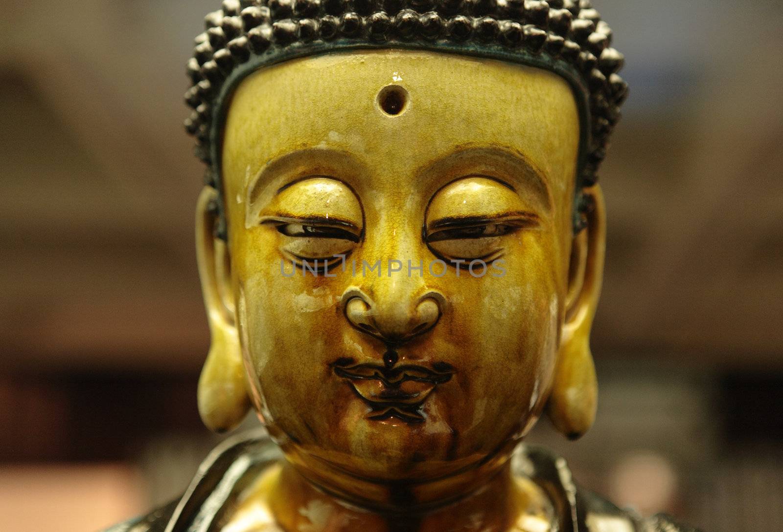 buddha head close up