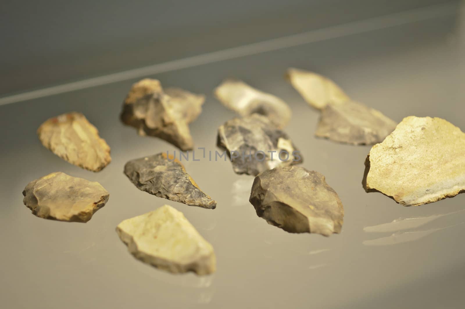 Flint stone made by prehistoric man