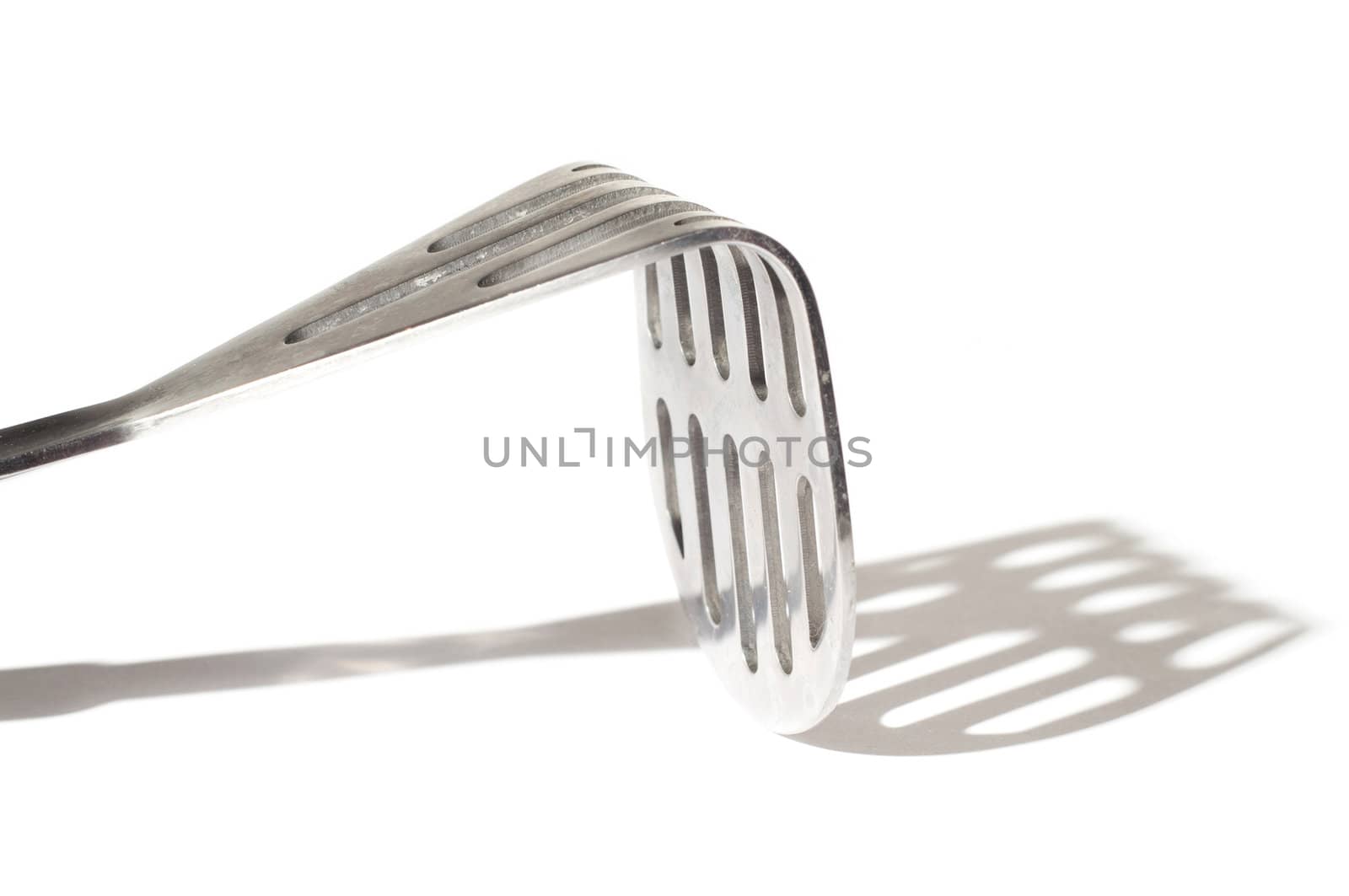 Kitchenware and strong shaddow isolated on white
