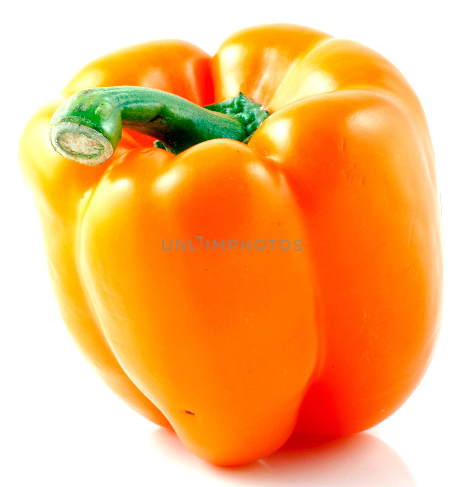 Peppers on white background