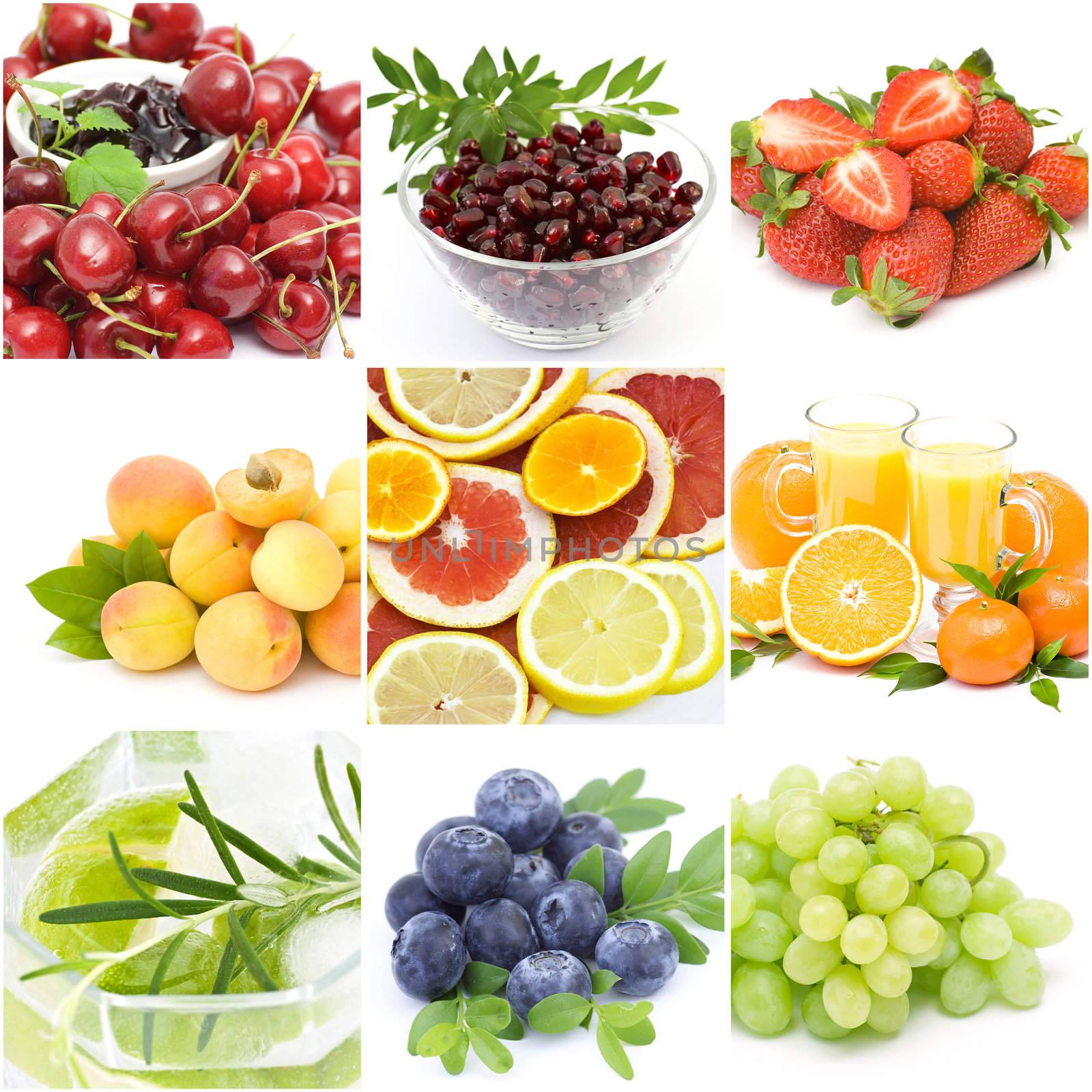 fruits collage