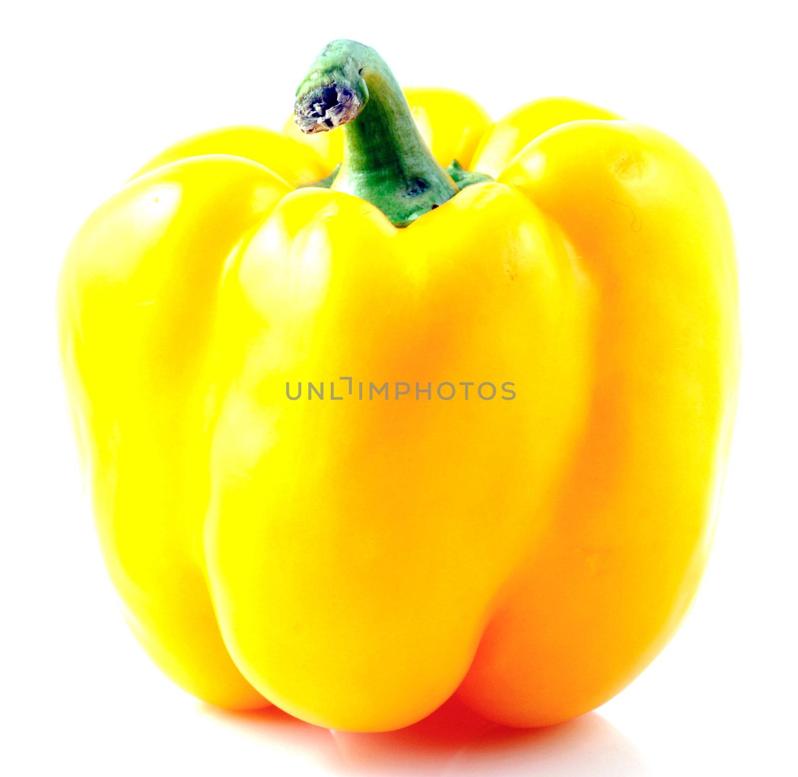 Peppers on white background