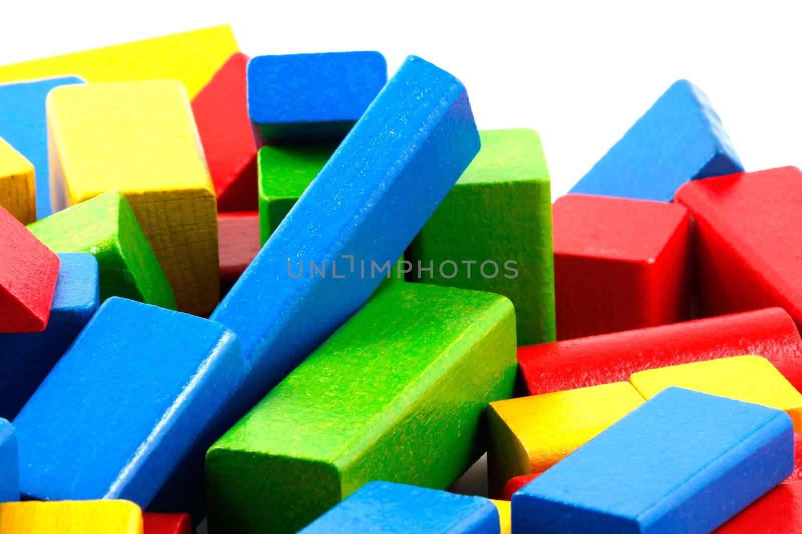 Wooden building blocks